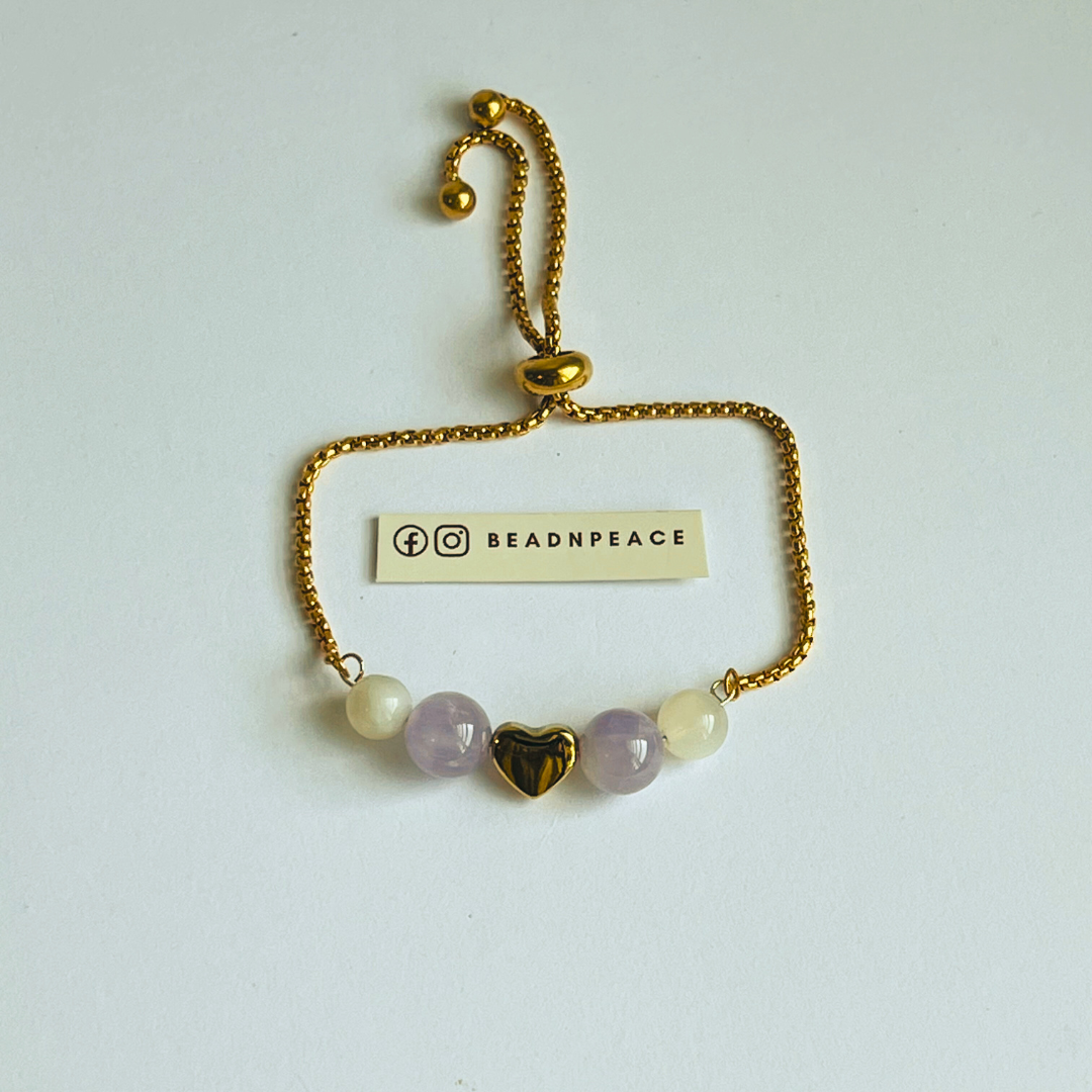 Lovey Bracelet | Moonstone , Lavender Amethyst