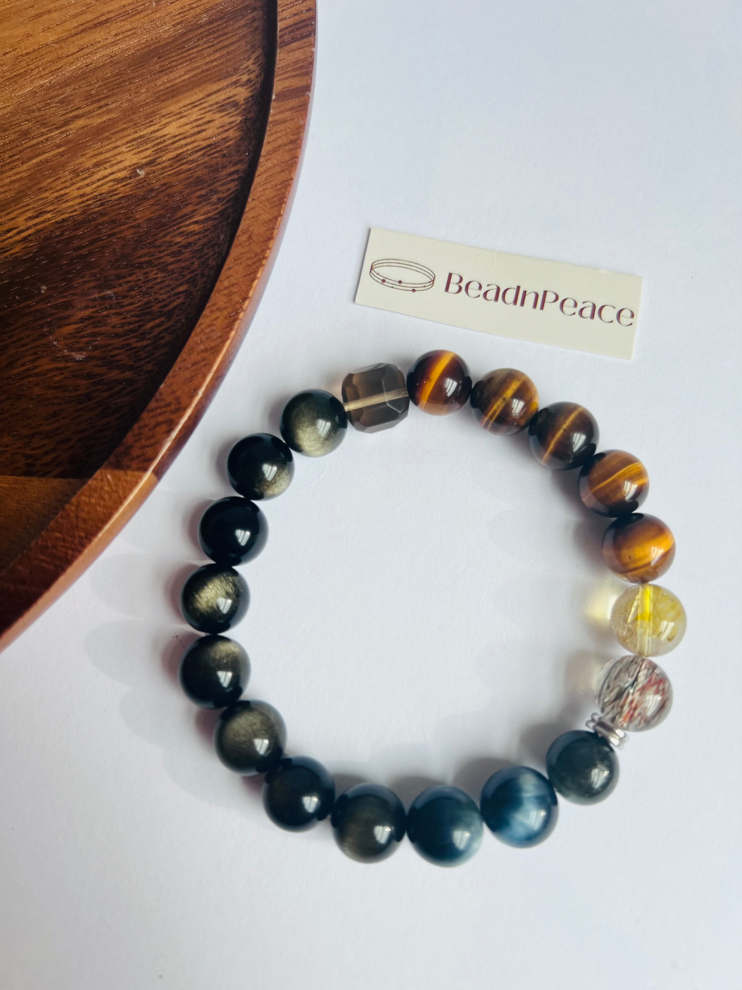 For Him| Full Green Phantom , Obsidian , Smokey , Gold Rutilated, Tiger Eye, Black Gold Super 7