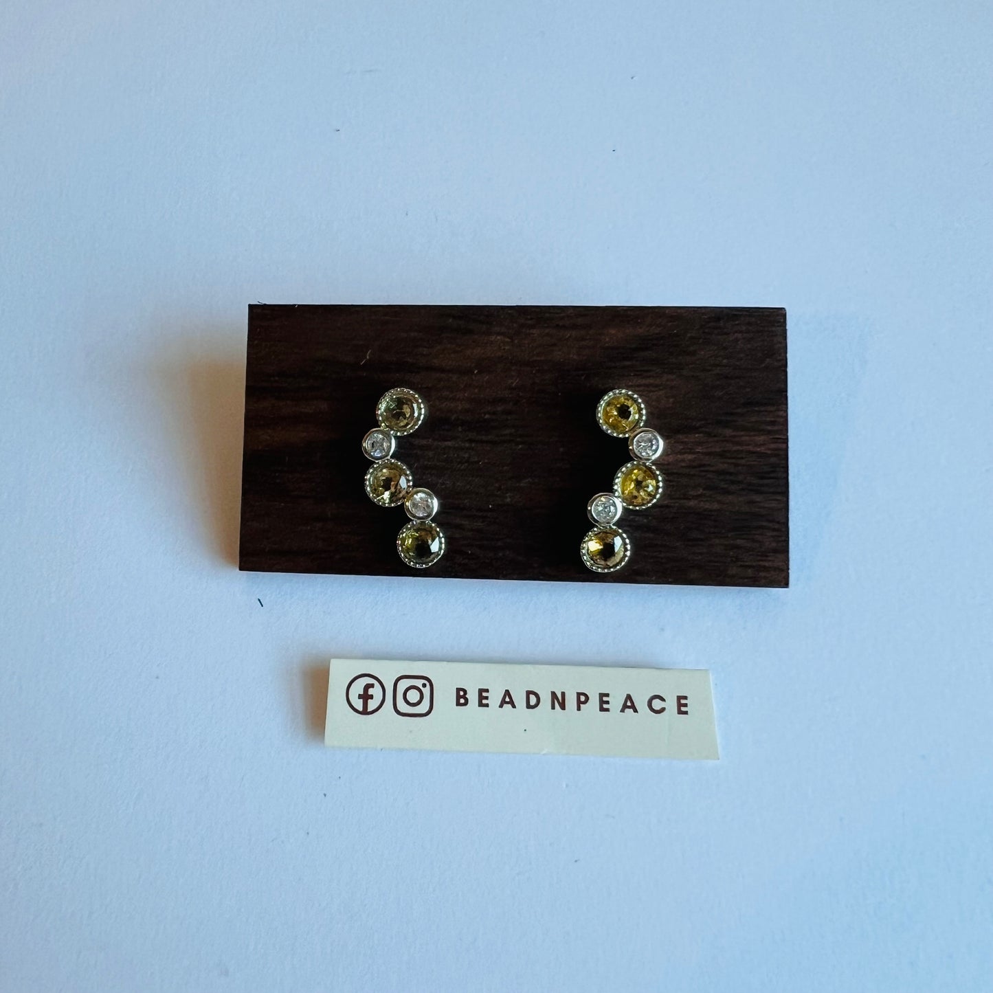 Lustre Earring | Citrine Line