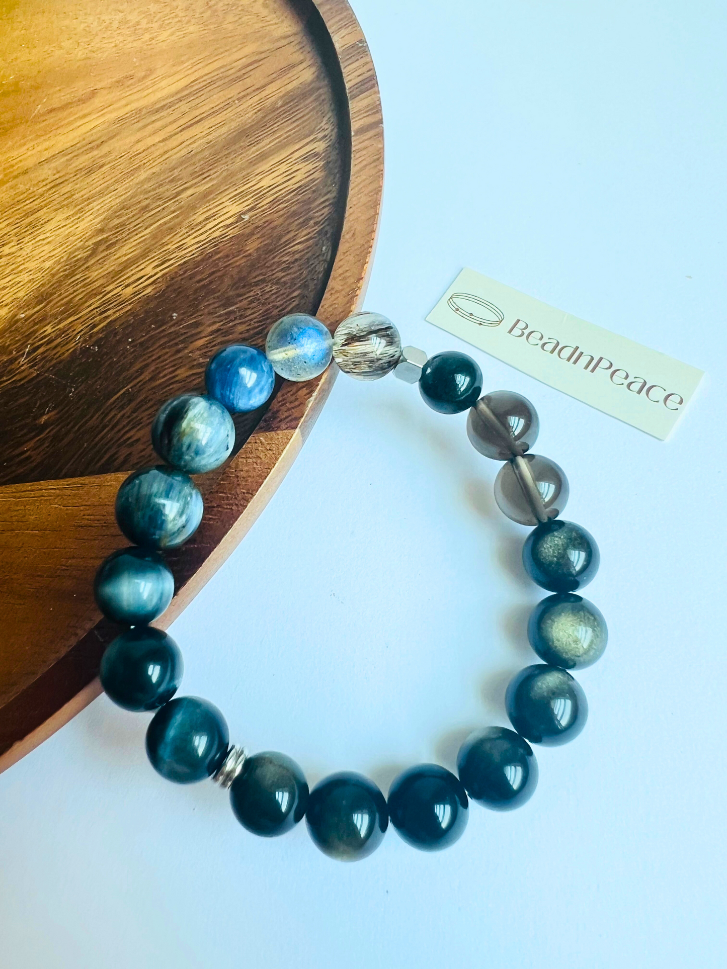 For Him｜ Full Green Phantom , Obsidian , Smokey , Labradorite, Lapis Lazuli, Tiger Eye, Black Gold Super 7