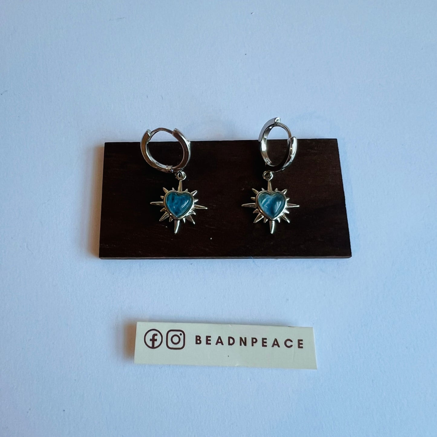 Lustre Earring | Aquamarine Star