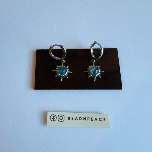 Lustre Earring | Aquamarine Star